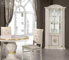 Esszimmer Esstisch Stuhl RTV Eckvitrine Gruppe Garnitut Holz Tisch Set 6tlg.