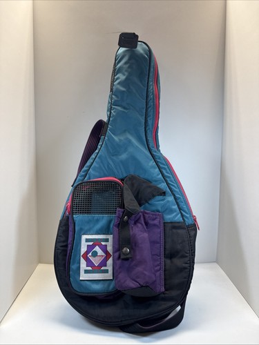 Rare Vintage 1992 Ogio Racquet Packer Tennis Bag Pink Purple Teal Water Bottle