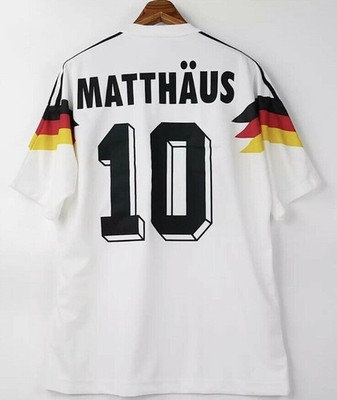 Germany 1990 Home Shirt Retro KLINSMANN #18 MATTHAUS #10 Jersey