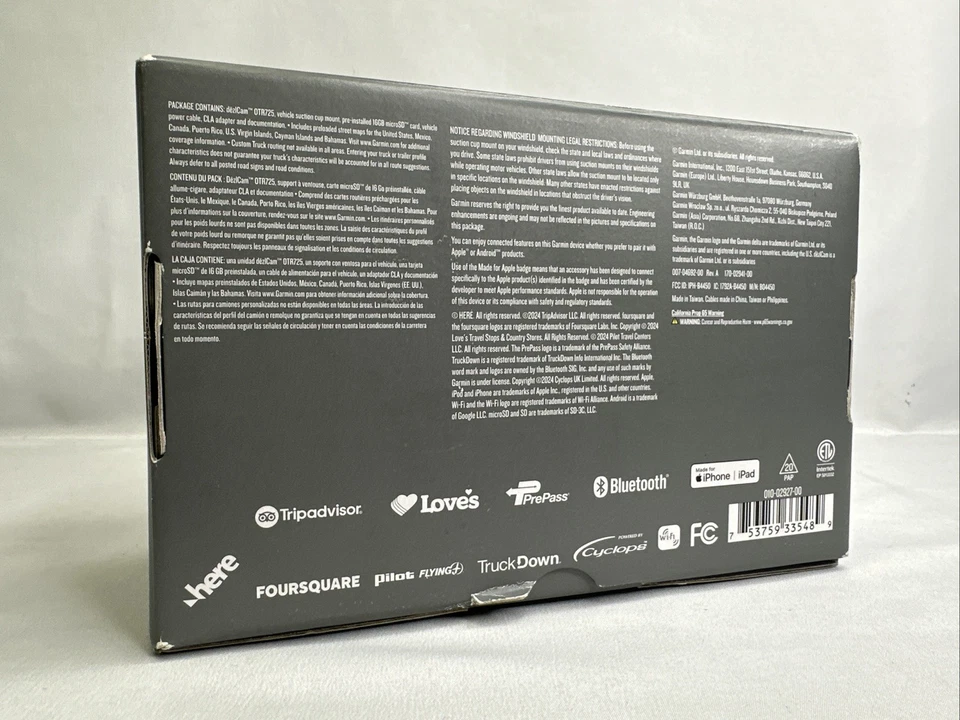 Garmin dezlCam OTR725 7" GPS Truck Navigator with Built-in Dash Cam - NEW OPEN! - Image 2 of 4