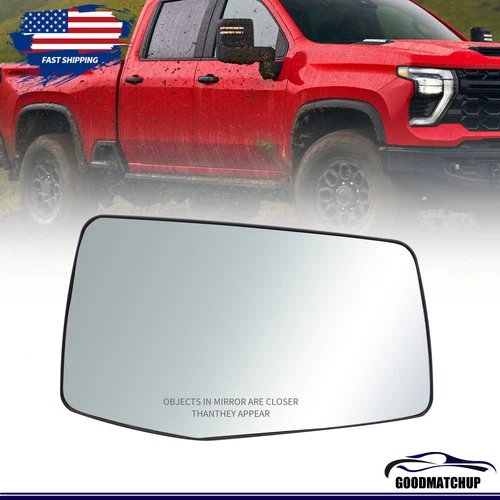 Fit For 2019-2024 Sierra Silverado 1500 2500 3500 Mirror Glass Heated Right Side