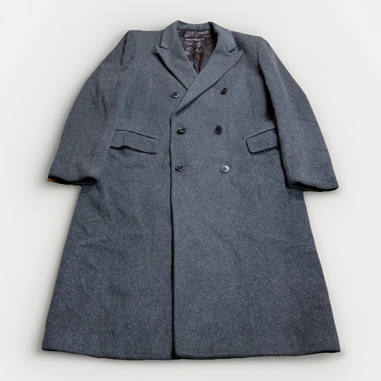 Yves Saint Laurent Cappotto Soprabito Lana Vintage M Cappotto Uomo Doppiopetto