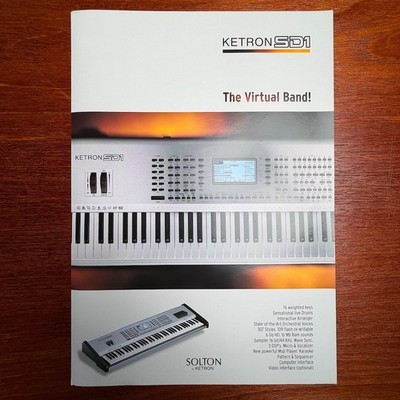 VINTAGE KETRON SD1 INFORMATIONAL BROCHURE