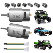 2PCS 24V RS555 12000 RPM Electric Drive Motor for Power Wheels Motor Upgrade,...