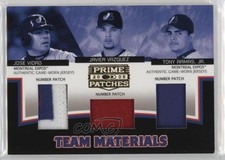 2005 Donruss Prime Patches Jersey Number Jose Vidro Javier Vazquez Jr Patch 3b8
