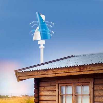 100W Vertical Axis Wind Turbine Generator 12V with Controller Home Windmill Kit