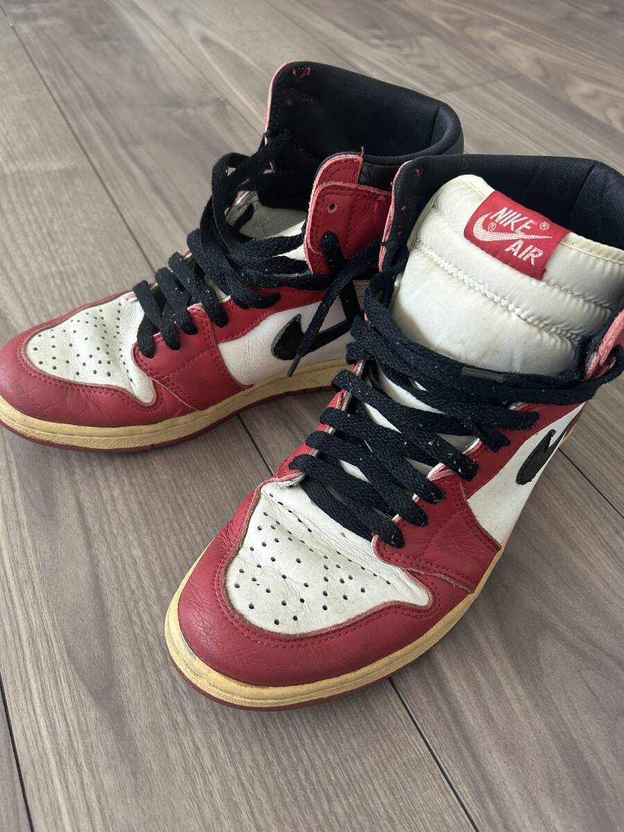 NIKE AIR JORDAN 1 HIGH CHICAGO US8.5 Made in China 1994 NIKE AIR JORDAN 1 HIGH CHICAGO US8.5 Made in China 1994