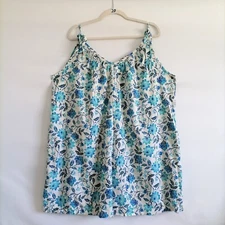 Old Navy Womens White Floral Romantic Peasant Cottagecore Swing Mini Dress Sz XL