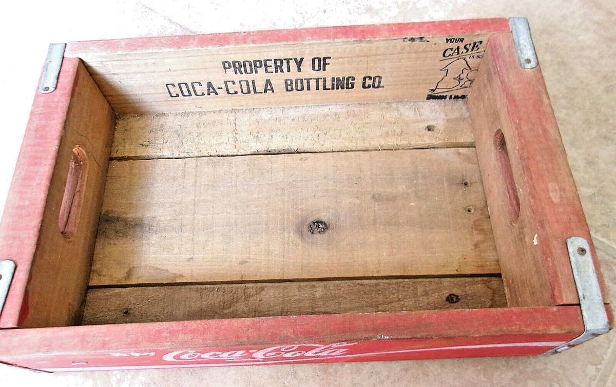 Vintage Coca-Cola Wood Tray ~ Your Case is *Detective Stamped