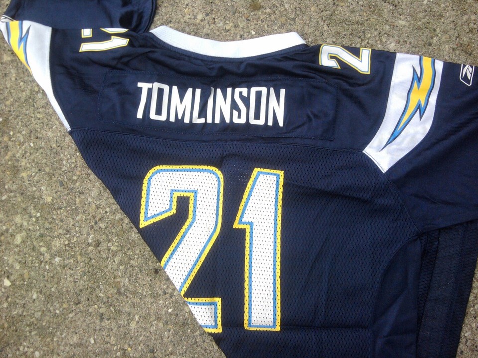 San Diego Chargers 21 Tomlinson NFL Football Jersey Youth XL Blue