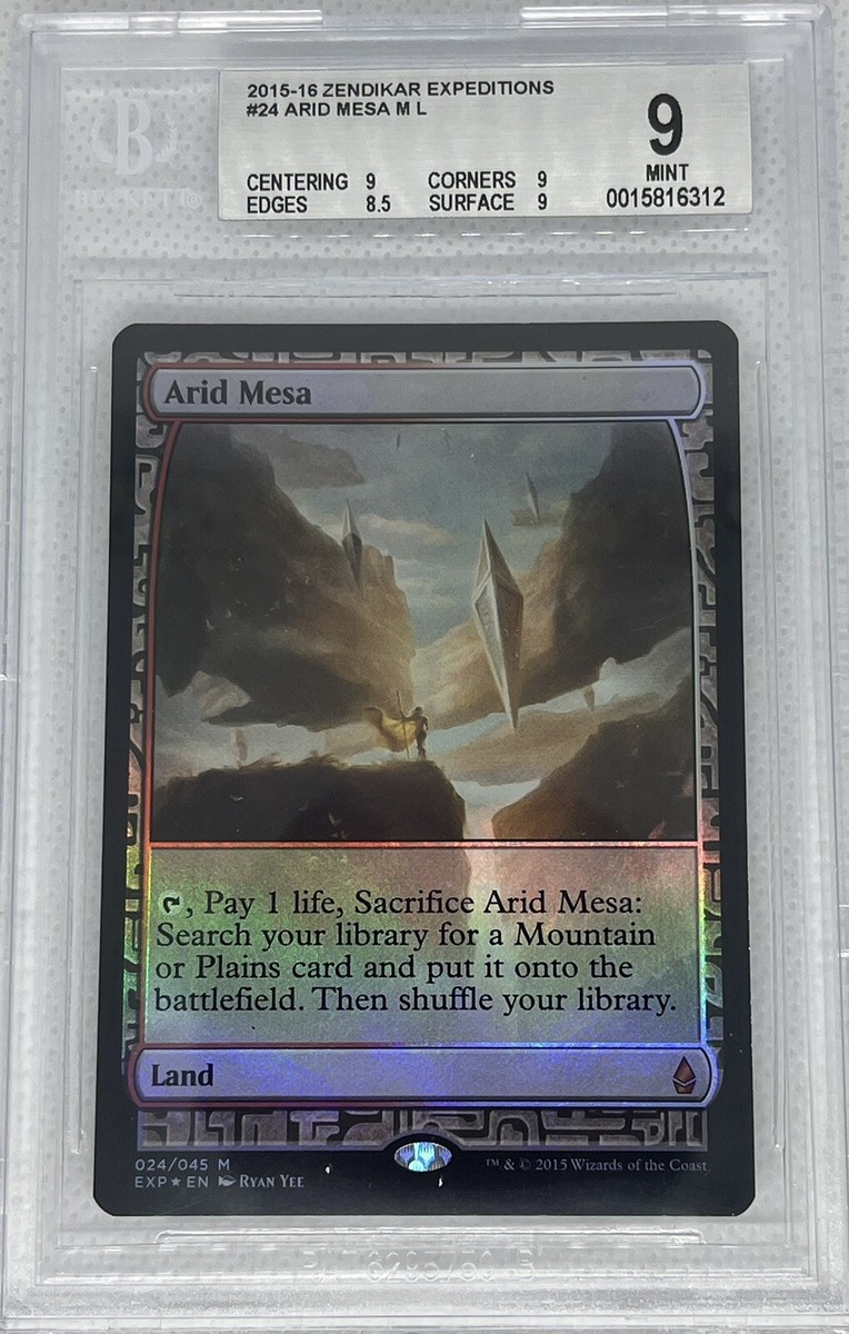 Arid Mesa - BGS 9 MINT - Zendikar Expeditions - MTG - 8.5/9/9/9 | eBay