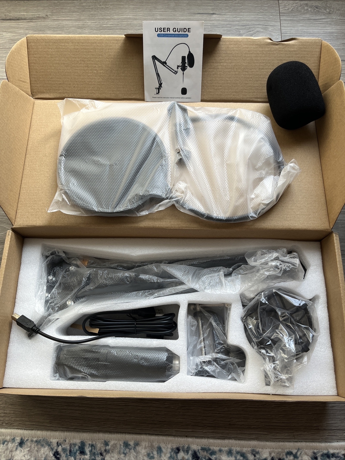 Studio USB Condenser Microphone, ikedon Professional 192kHz/24bit