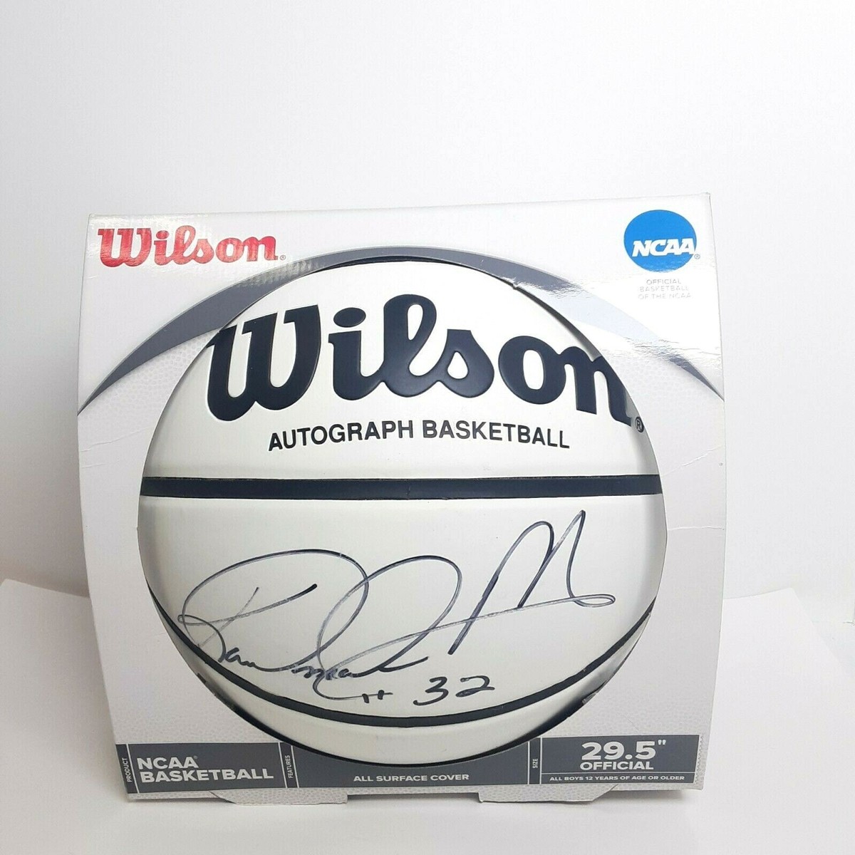Karl Malone #32 Autographed Official Wilson Basketball of NCAA Ball  NIB
