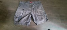 Vintage Unionbay Mens Shorts 40 Gray Cargo Chino Khaki Pockets Flat Front Cotton
