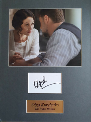 OLGA KURYLENKO signiertes 16x12 Foto Display WATER DIVINER & QUANTUM OF SOLACE COA