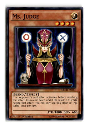 judge judy yugioh cards Ms. Judge - NECH-EN043 1st Edition - YuGiOh-LP