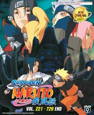 NARUTO SHIPPUDEN COMPLETE TV SERIES VOL.221-720 END ANIME DVD ENGLISH DUBBED