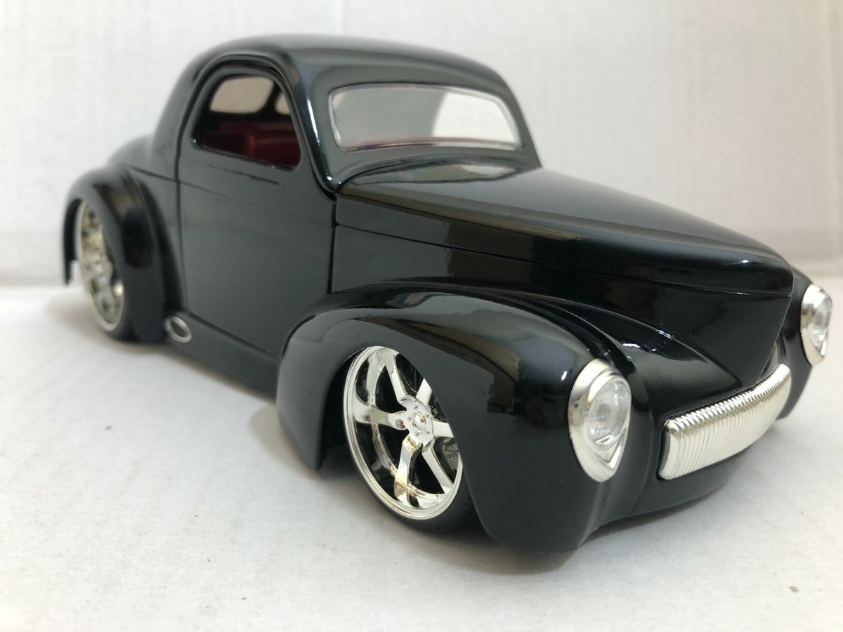 JADA DUB CITY 1941 WILLYS COUPE BLACK 1:24 DIECAST MODEL CAR