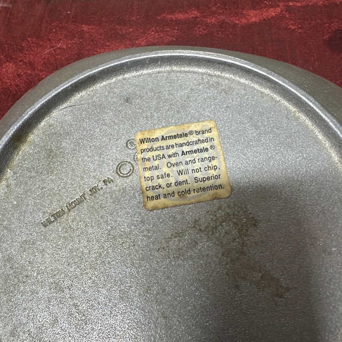 wilton armetale pewter bowl vintage Made In Wilton Mount Joy Pa