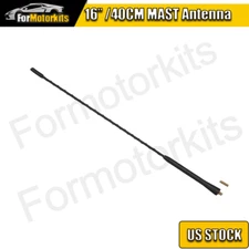 16'' Antenna Aerial AM FM Radio Replacement Car Auto Roof Mast Whip Universal
