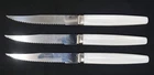Regent Sheffield England Pearl Style Handle Steak Knife set of 3. 4" Blade