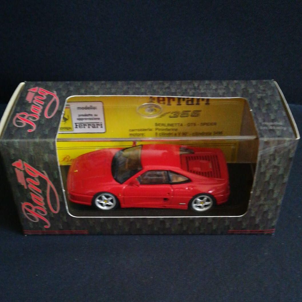ミニカー Bang Ferrari 355 GTS 1/43 Italian Bang Ferrari F355Gts Minicar miniature car, Size is