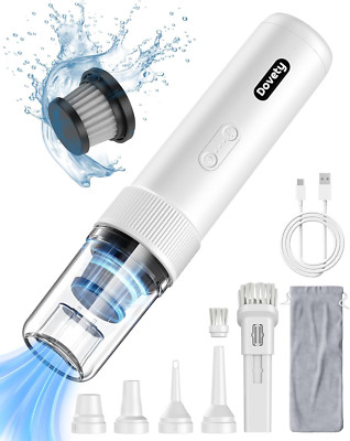 Cordless Car Vacuum Cleaner - Powerful 21000PA Suction, 5-In-1 Handheld Mini Vac