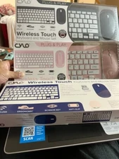 Cylo Wireless Touch Keyboard & Mouse Set Silver CHOOSE FROM DROP DOWN MENU BELOW