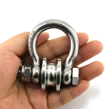 1X Heyous Pulley Wheel Stainless Steel 304 Pulley Block Pulley Sheaves U Pulley