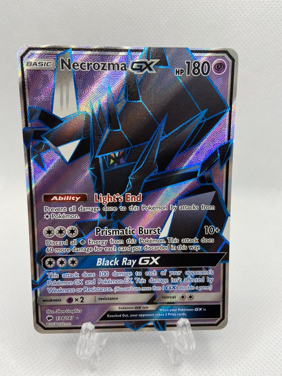 Necrozma GX 134/147 Full Art Burning Shadows Pokemon Card NM/M