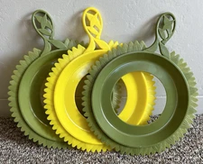 3 VTG Plate-Mate Sunflower Camping Picnic BBQ RV Paper Plate Holders #967 MCM