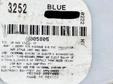 Alpha Wire 3252 #20awg Tinned Copper UL-1061 Hook-Up Wire 80C/300V Blue /50ft