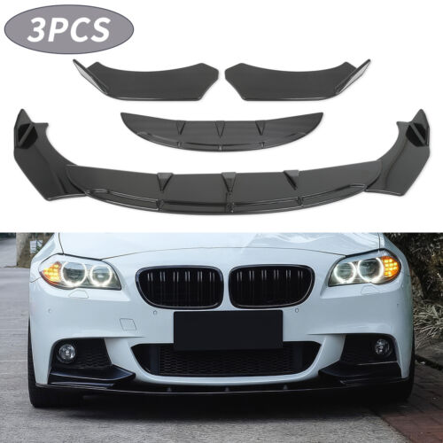 Front Bumper Lip Spoiler Splitter Body Kit Glossy Black For Jeep Renegade 15-22 - Picture 3 of 15