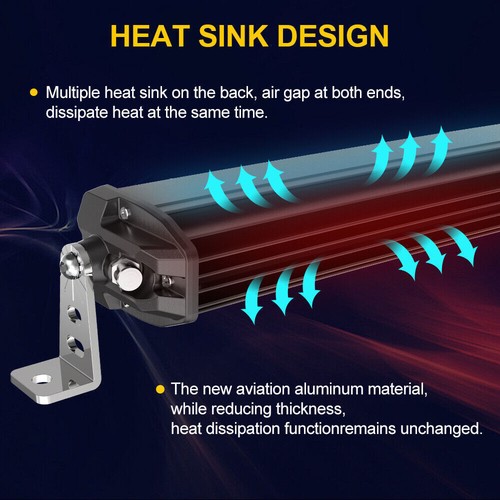 50"inch Slim Single Row Curved 960W LED Light Bar Offroad Driving Truck Boat 52" - Picture 14 of 16