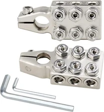 Battery Terminal Block 12-Way 8AWG to 4/0 AWG Positive/Negative Pair