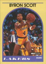 1989-90 Hoops 100 Superstars #48 Byron Scott Los Angeles Lakers