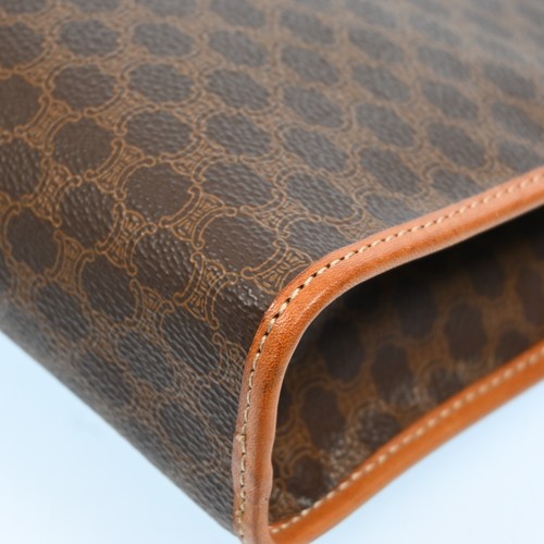 Auth CELINE Macadam Pattern Clutch Hand Bag PVC Leather R3513S703 - Picture 10 of 21