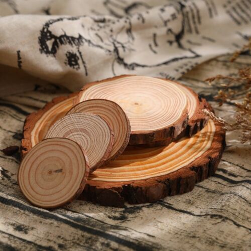 Natürlich Holz scheibe Runde Holzplatte Holz scheiben  DIY-Handwerk - Bild 1 von 8