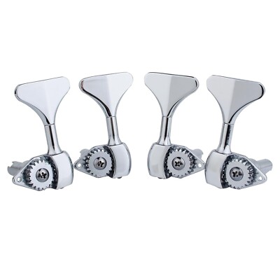 Unbranded Hipshot Style Ultralite Bass Tuner 3/8 Chrome 2x2 Set 2L2R