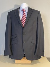 Kenneth Cole New York Men's 40R Blazer 100 Wool Navy Sports Jacket
