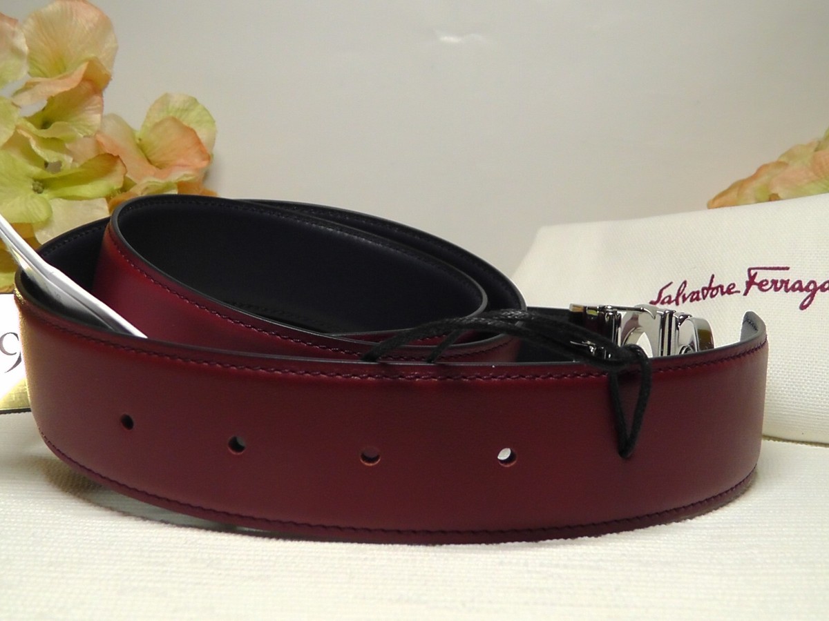 Salvatore Ferragamo Blue / Red Calfino Soft Leather