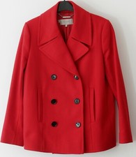 Coat. Ladies Beautiful Red Coat By Hobbs. Size 12 .wool Mix.