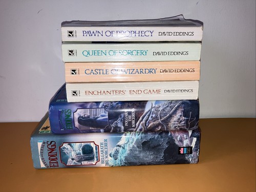 David Eddings Vintage Belgariad Book Bundle 2x Hardback Prequels 4x Paperback