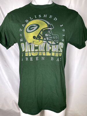 Green Bay Packers NFL Established 1919 Football Helmet T-Shirt Men's MEDIUM | eBay Green Bay Packers NFL Established 1919 Football Helmet T-Shirt Men's MEDIUM | eBay