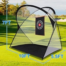Golf Practice Net Backyard - Golf Nets for Oval golf driving net 10x7x5.5 FT
