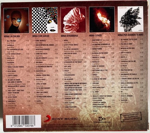 MINA "RIASSUNTI D'AMORE Le Piu Belle Canzoni in un Box da 5 CD" RARO BOX 2011 - Bild 2 von 3