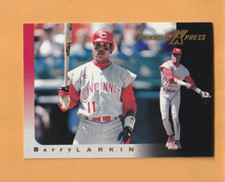 Barry Larkin Cincinnati Reds 1997 Pinnacle X-Press HOF Michigan Wolverines 7R