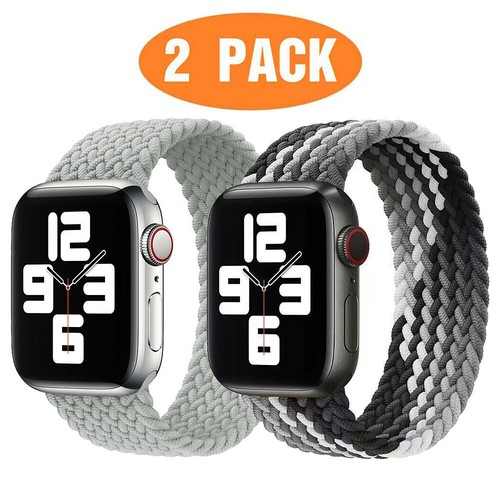 For Apple Watch Braided Solo Loop Band Strap 38 49mm iWatch Series 10 9 8 7 6 5 - Picture 21 of 22