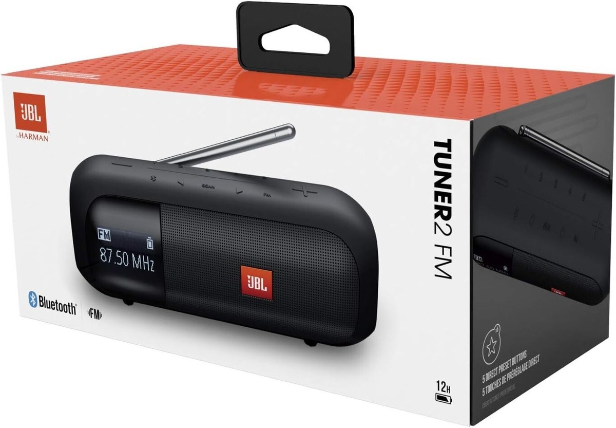 JBL TUNER 2 FM Portable FM Radio & Bluetooth Speaker - Black | eBay
