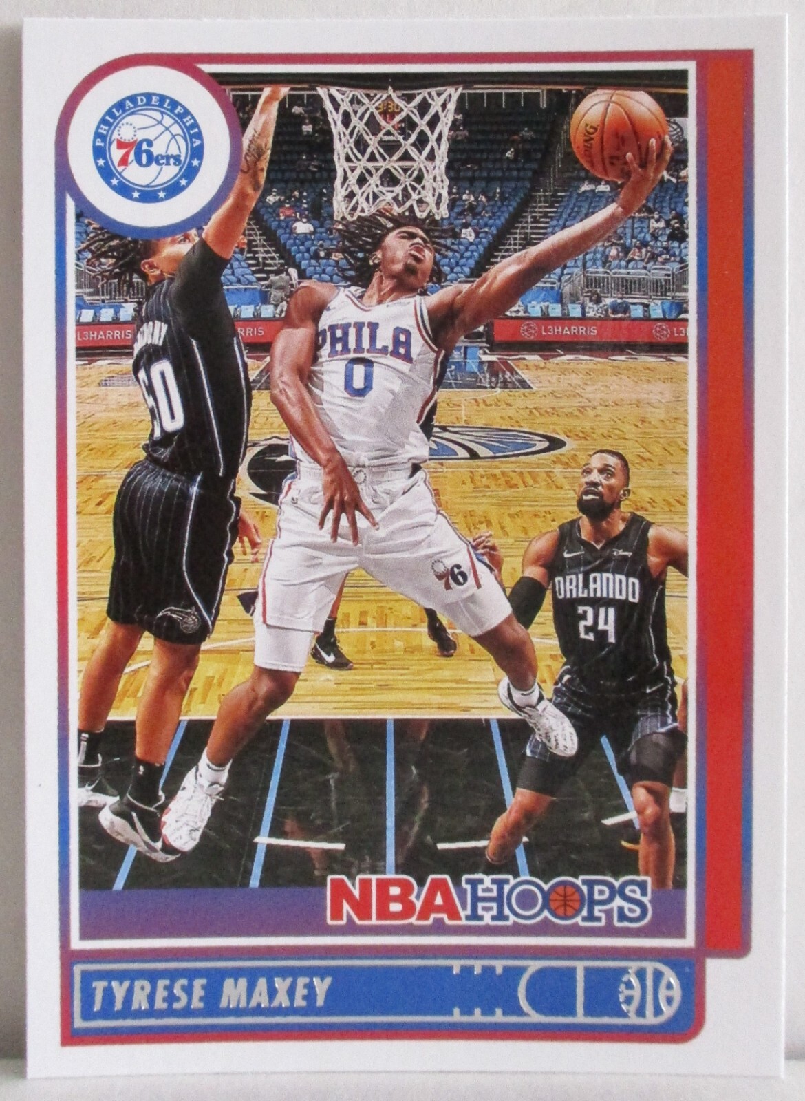 Tyrese Maxey 2021-22 Panini NBA Hoops Basketball Card #57 Philadelphia 76ers